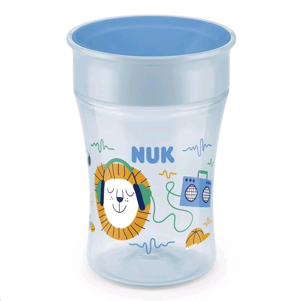 NUK Magic 360° mācību krūzīte ar vāciņu, 230 ml